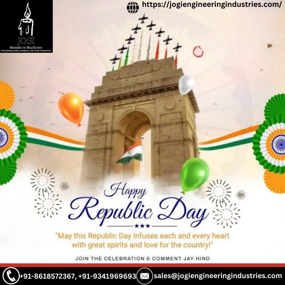 EngineeringJogi's tweet photo. 🇮🇳Happy Republic Day
Saluting the nation's spirit of unity and pride. Let's honor the Constitution and our shared dreams. Jai Hind!
📞 Contact: +91-8618572367 
📧 sales@jogiengineeringindustries.com
🌐 https://t.co/aRnpCPbNwf
#RepublicDay2025 #ProudIndian #JaiHind #IndianRepublic https://t.co/nALCjIcOIn