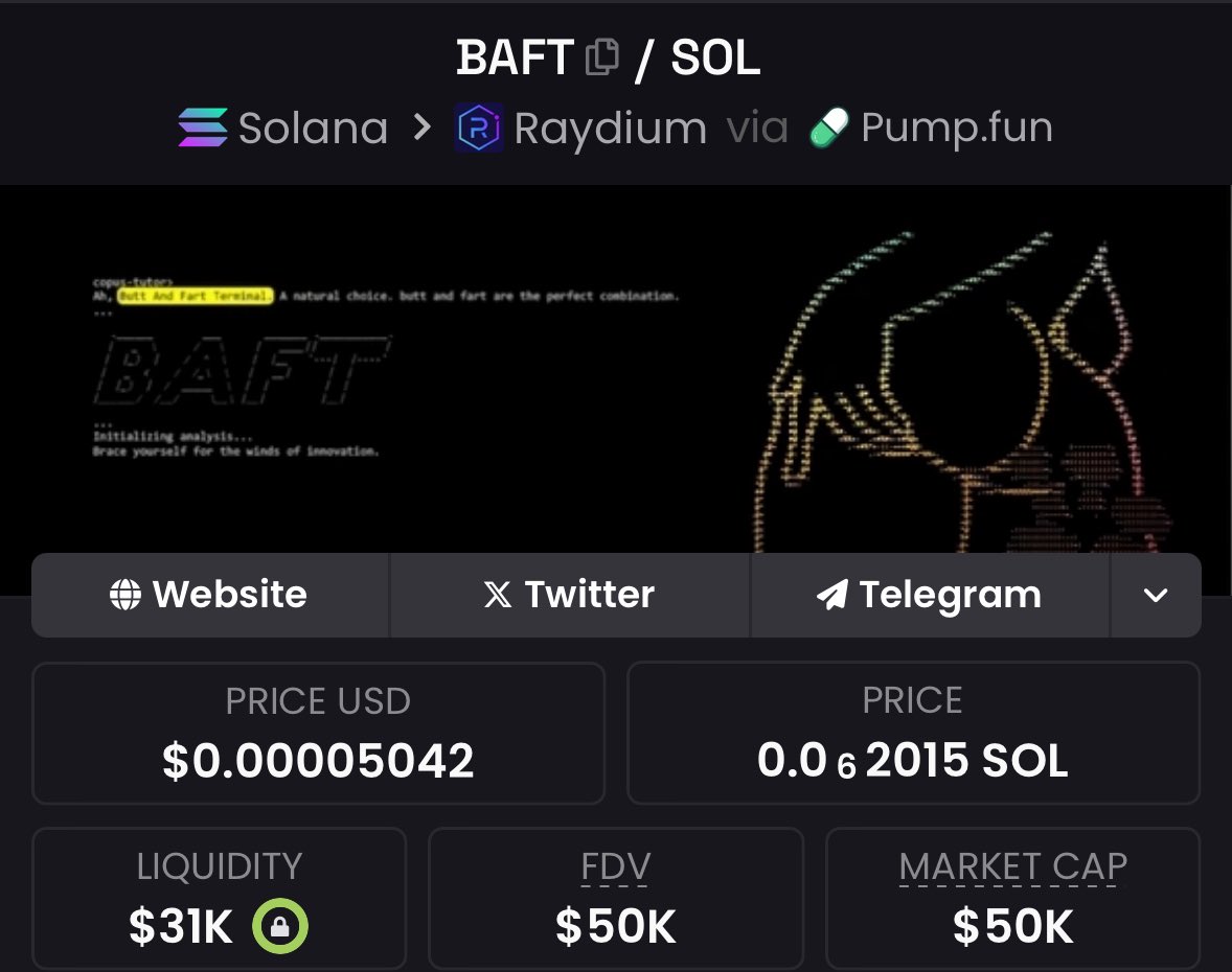 NihilusBTC's tweet photo. ultimate AI-powered $fart token 
locked liquidity (safe play)
bottom here

targets;

200k
500k
1M

XhYd29yx73tbqvNkwxQYbfntwzqgppdJFn5kf4Xpump https://t.co/kfX6xQs5lC