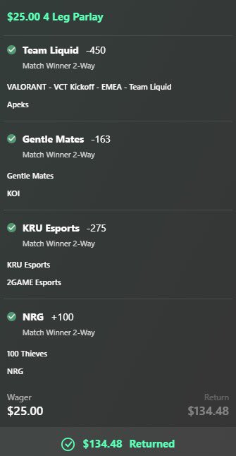 DieselBTB's tweet photo. Win Post 🚨✅ Join our free discord for daily picks, ladder challenges, and all supporting DD 🔮🔬 Link in bio ⛽️🔒
#Parlay #Moneyline #PlayerProps #NRG #100Thieves #2Game #KOI #KRU #Valorant #Apeks #GentleMates #esports #esportsbetting #sportsbetting #gambling #FreePicks https://t.co/4FqIQ8OlEO