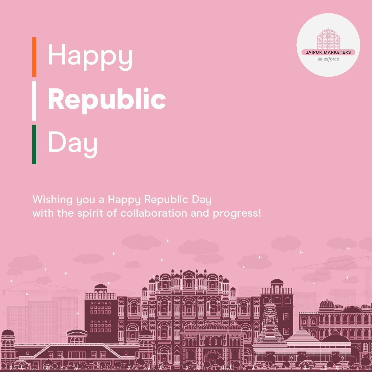 On this Republic Day, let’s celebrate the power of community, collaboration, and technology to build a stronger, smarter future together! 🇮🇳

#india #jaipurmarketers #republicday #26jan
