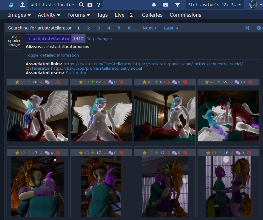 If you're not checking out my stuff on derpibooru or The Other Site, you're missing out on content. I've basically given up on this place. But I know some cool people are still here. So come join us over where the sky is bluer! Or where the booru is derpier, I guess?