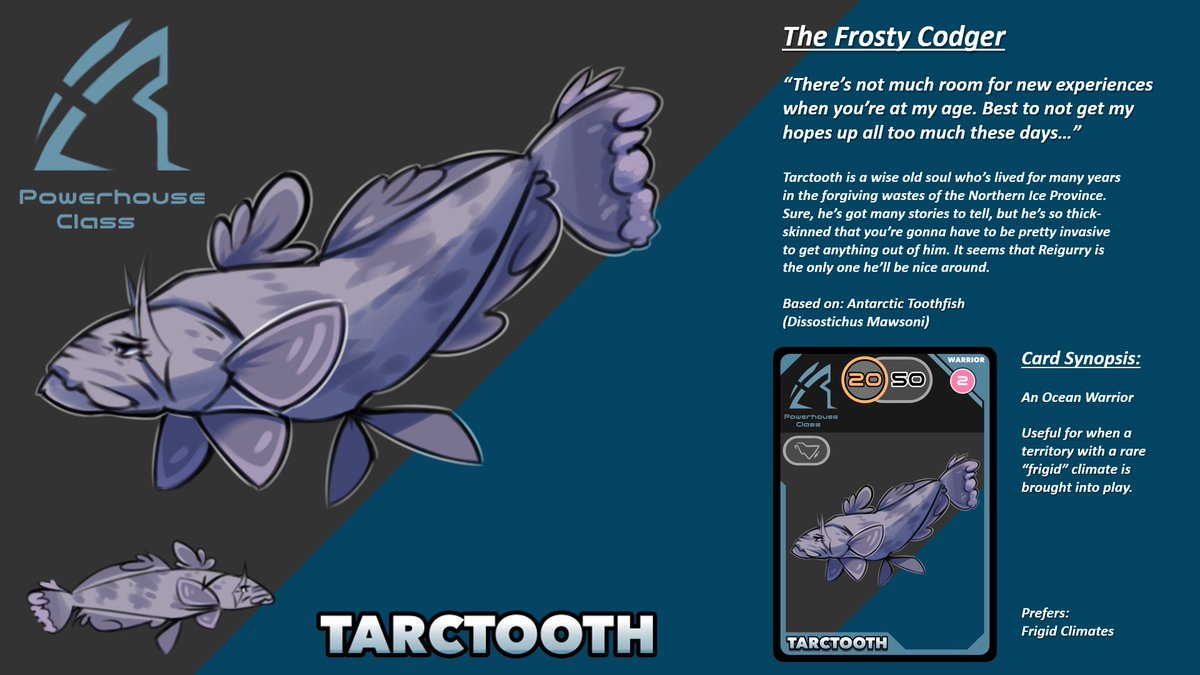HyciaHub's tweet photo. It was tough to work on creating characters because I’ve been spending a lot of time trying to alter the actual gameplay. Hopefully I’ll have new renders of what I’m thinking for re-formatted cards

#cardgame #tabletopgames #indiegame #kickstartercampaign #marinebiology https://t.co/0X7L6J11PN