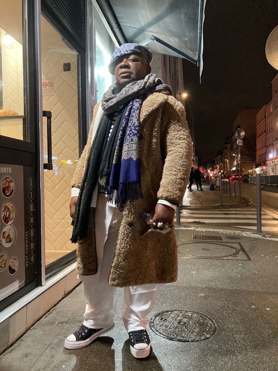 Sortie amicale hier soir à Paris dans un hiver glacial ❤️🌹👍🏿👏🌸
