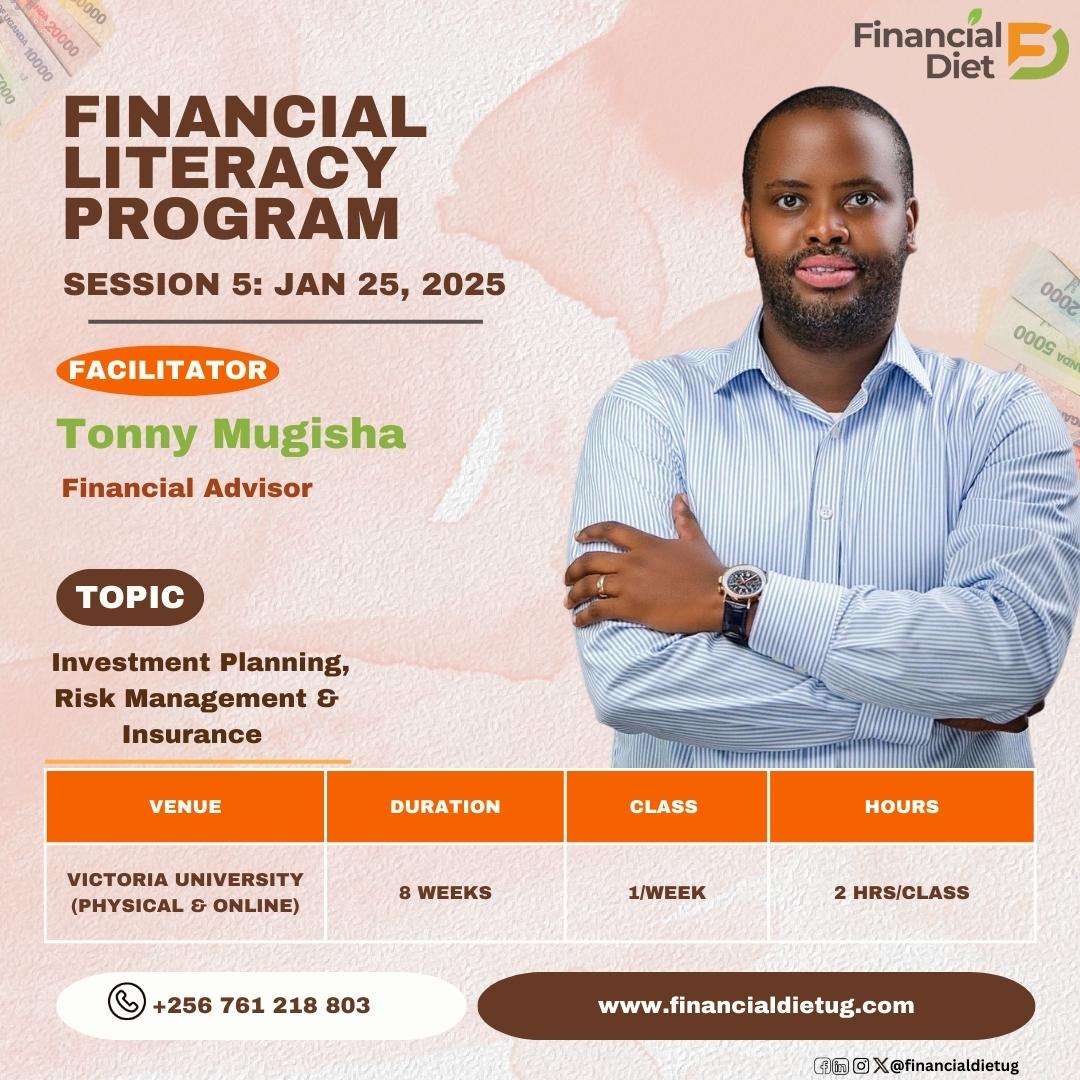 financialdietug's tweet photo. An interesting session on Investment Planning, Risk Management & Insurance with Mr Tonny Mugisha (Session 5).
Wondering how to grow your wealth and protect your assets? Tonny will ably guide you on this journey.
#FinancialLiteracyInAction
#SecureYourFinancialFuture
#FinancialDietUg
#SmartMoneyMoves
#2025FinancialGoals
#SmartInvestments #wealthmanagement #personalfinance #investing
#Insurance #financialdietacademy