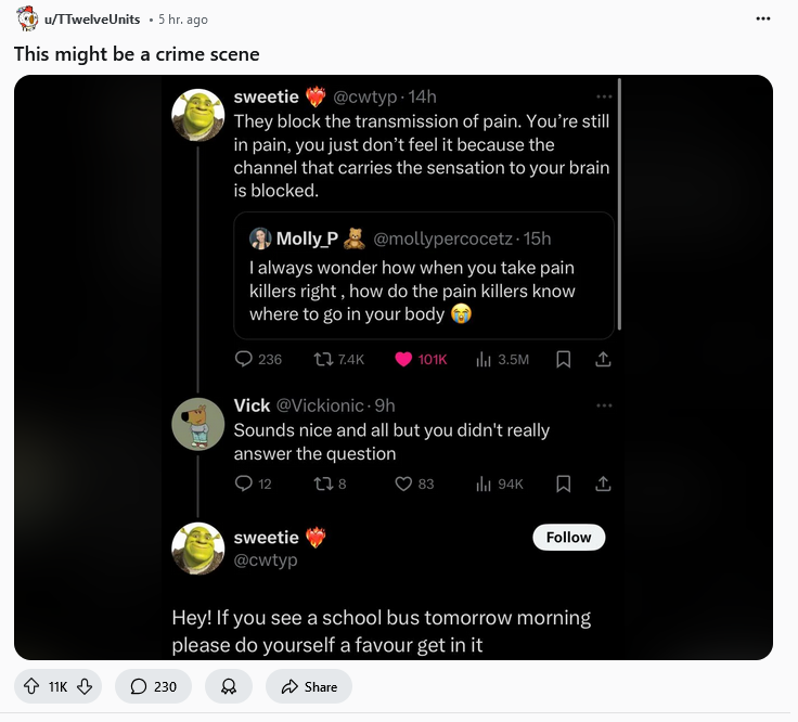RPO117's tweet photo. @Vickionic they're cooking you on reddit too https://t.co/VoB1Tli7I9