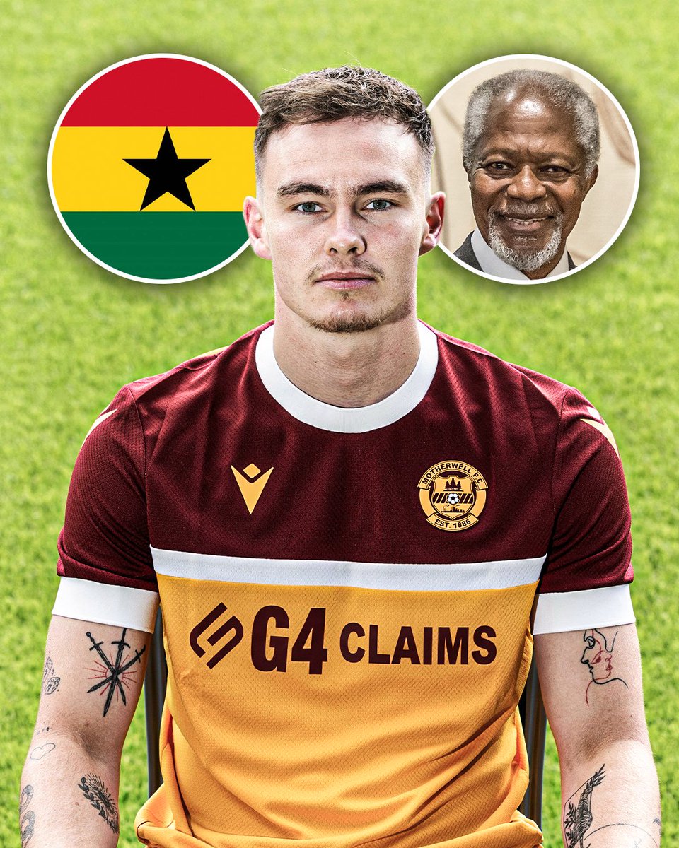 ESPNAfrica's tweet image. Motherwell's Kofi Balmer has been capped by Northern Ireland up to U21 level.

His parents named him Kofi, traditionally given to boys born on a Friday in Ghana, reportedly after former UN Secretary-General Kofi Annan.

Balmer has no Ghanaian roots and was born on a Tuesday 😅🇬🇭