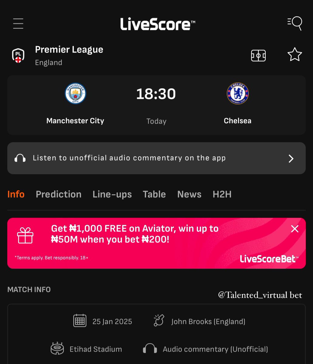 Talented_virtua's tweet image. NG100K grab for whoever gets the correct score between Manchester City And Chelsea ••• 🌆

#EPL