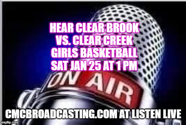 ON AIR Today :  Hear <a href="/CBHSLadyBBall/">Brook Girls BBall</a>  vs.
<a href="/CreekGBBall/">Creek Girls' Hoops</a>  ONE PM CT  go to cmcbroadcasting.com  then  Listen Live or Download free of charge - CMC Radio App at App Library or Google Play. Girls Basketball 🏀 <a href="/CoachLo_/">Mileka Loydrake</a> <a href="/CCISDAthletics/">CCISD Athletics</a> @KamMclaurin2025  <a href="/kamrynmclaurin4/">Kamryn McLaurin</a>