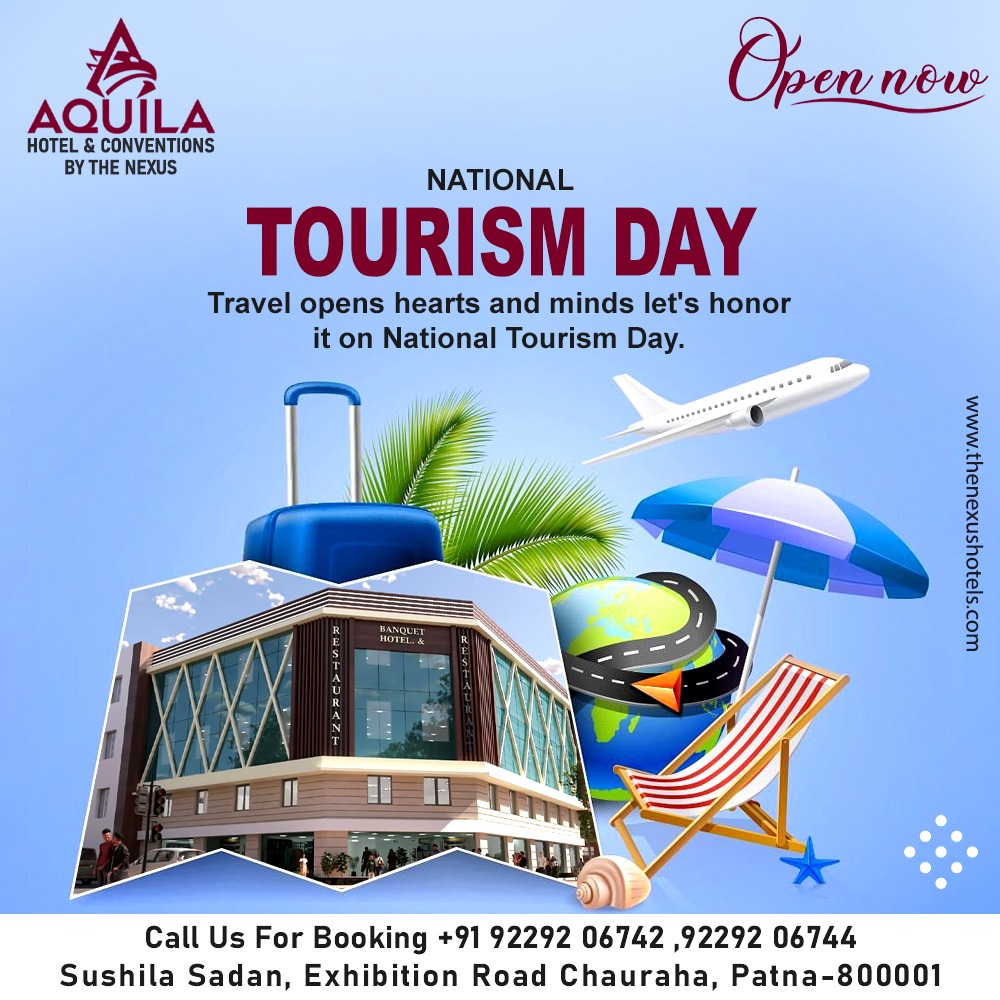 The_NexusHotels's tweet photo. Celebrate National Tourism Day with us and explore the timeless beauty of our city.

📍Patna – a city rich in heritage, culture, and hospitality!

#NationalTourismDay #ExplorePatna #PatnaHotels #DiscoverPatna #IncredibleIndia #VisitBihar #IncredibleIndia #Aquila #TheNexus https://t.co/ndb2BRV9hB