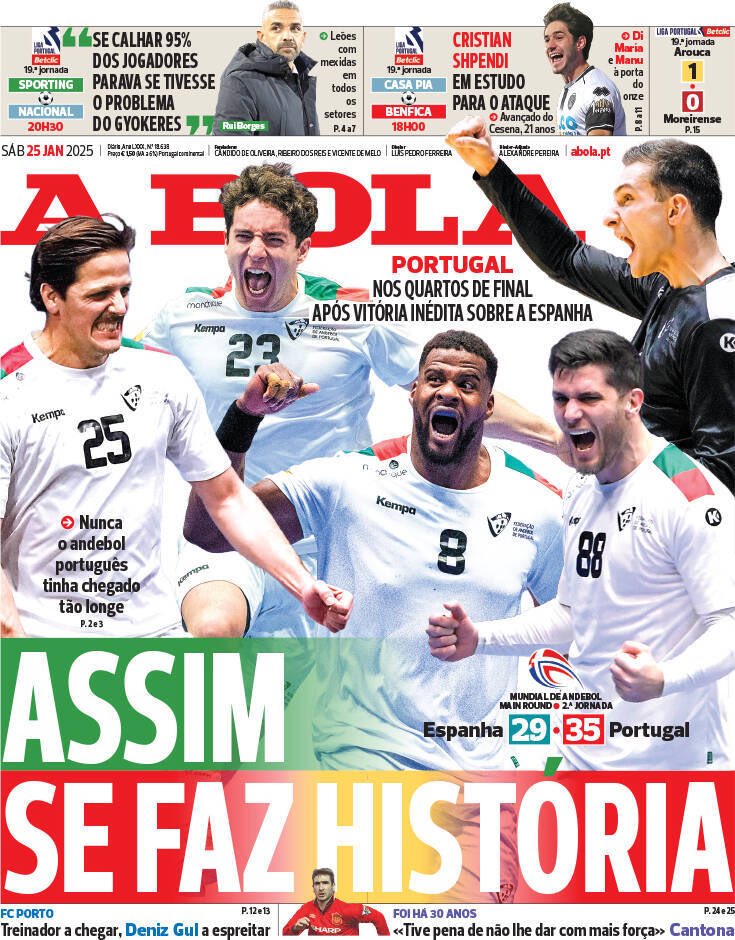 A única capa que merece ser aplaudida este sábado 👏🏻👏🏻👏🏻