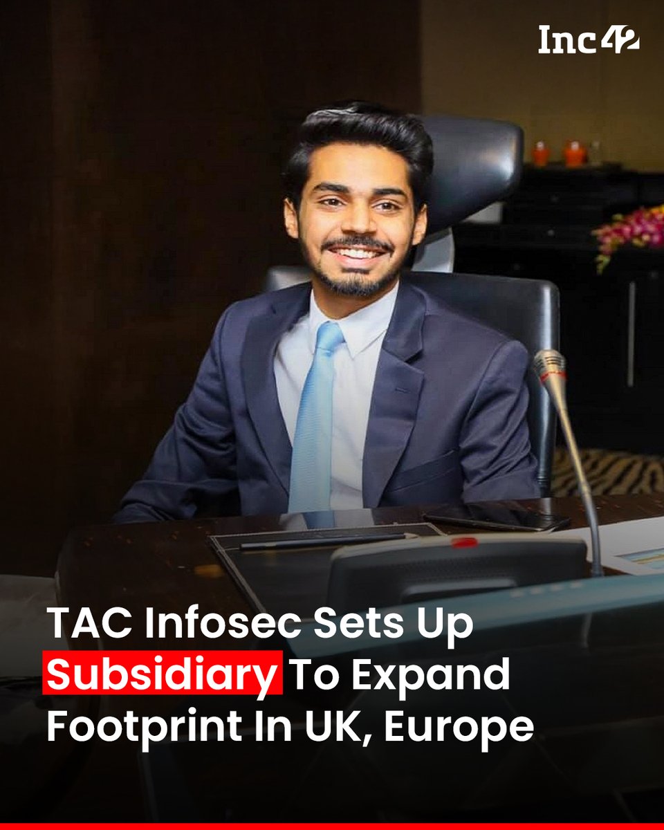 SaaS cybersecurity startup TAC Infosec has set up its UK-based step-down subsidiary, VULMAN Ltd, to offer its cybersecurity solution in the UK and Europe👇

The UK subsidiary is the latest addition to the company’s geographical expansion, after acquiring US-based cybersecurity