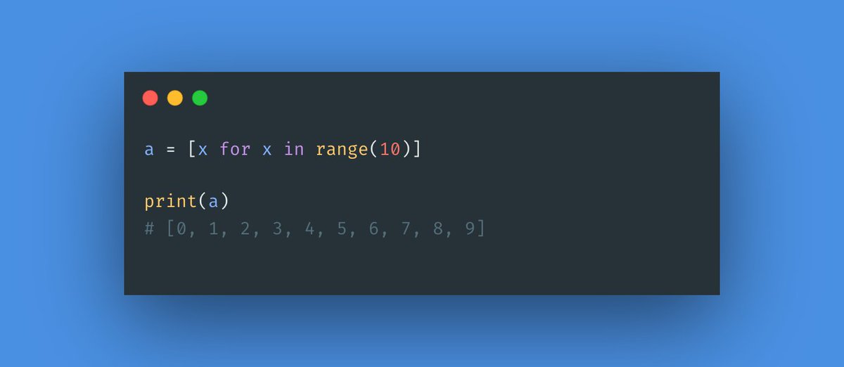 List Comprehension is just amazing! ✨