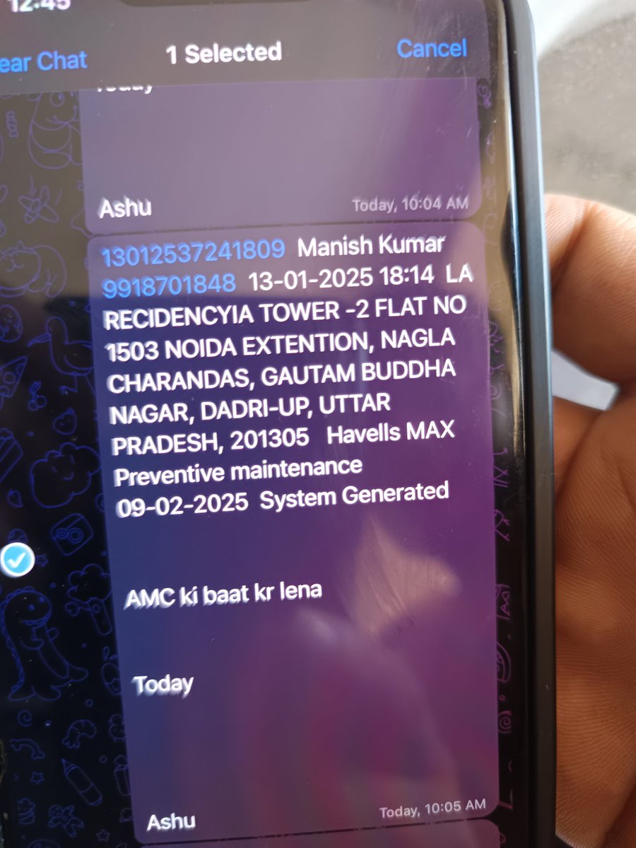Manishsriv007's tweet photo. @havellsindia hello this very bad that ur service agency denied filter change within the AMC , please take it seriously otherwise I will go to consumer court https://t.co/4x6oeuFYT5