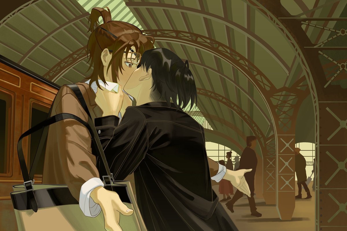 You are late, four eyes.
#リヴァハン #Levihan