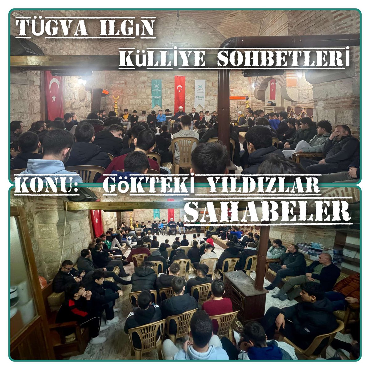 TugvaIlgin's tweet photo. Tügva Ilgın / Külliye Sohbetleri

Sohbetimizin bu haftaki konusu;  “Gökteki yıldızlar sahabeler”
#Tügva https://t.co/tXb5eHdyAu