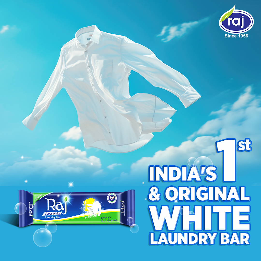 RajSuperWhite's tweet photo. India ka pehla aur asli white laundry bar, Raj Superwhite, jo banaye har dhulai khaas!
#rajsuperwhite #laundrybar #cleanupgamestrong #rajsoap #stainbuster #laundrycare #stainwarrior #staintreatment #indiasfirstwhitebar #firstwhitebar #saynotostains #freshandclean #stainfreelife https://t.co/rZPk8kkhwm