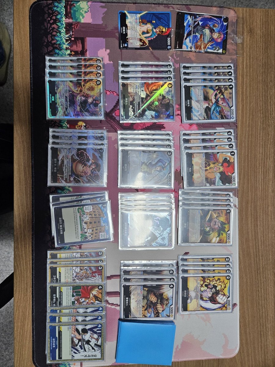 1.25 광주 윈앤헌트 플래그쉽 4-1

덱 : 청흑 레베카

적자 루피 후 승
청 도플라밍고 후 승
적 뉴게이트 후 승
적 조로 후 승
황 카타쿠리 후 패

덱리는 챔쉽 준우승 덱리 그대로입니다
너무 강하고 재밌네요 ㅋㅋ

근데 카타는 어케 이겨야하는지 모르겠어요 ㅠㅠ

대전 항상 감사드립니다 !!