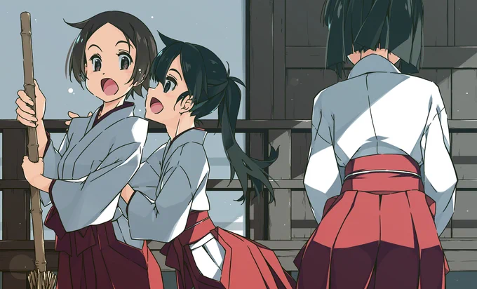 今月の Calendarはこれにて〆となります。やはりお正月ということでだいたい巫女さんですね?それではまた来月もよろしくですのよノ)_ _)ノ 