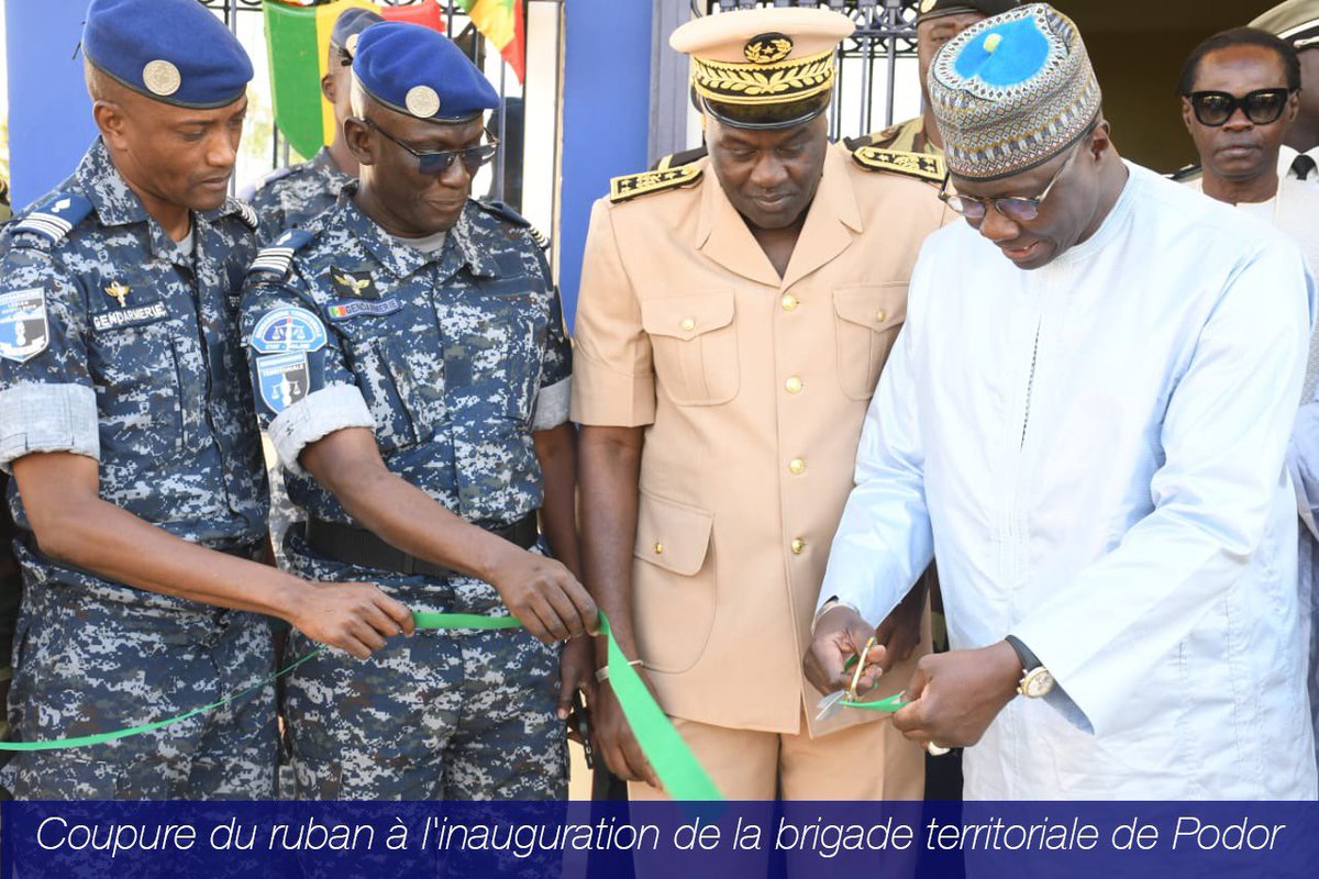 🚨👨🏿‍✈️🚔 sérié d’inaugurations ce vendredi 24 janvier 2024 dans les légions de Gendarmerie de matam et Saint Louis par le MFA en présence du HCG.