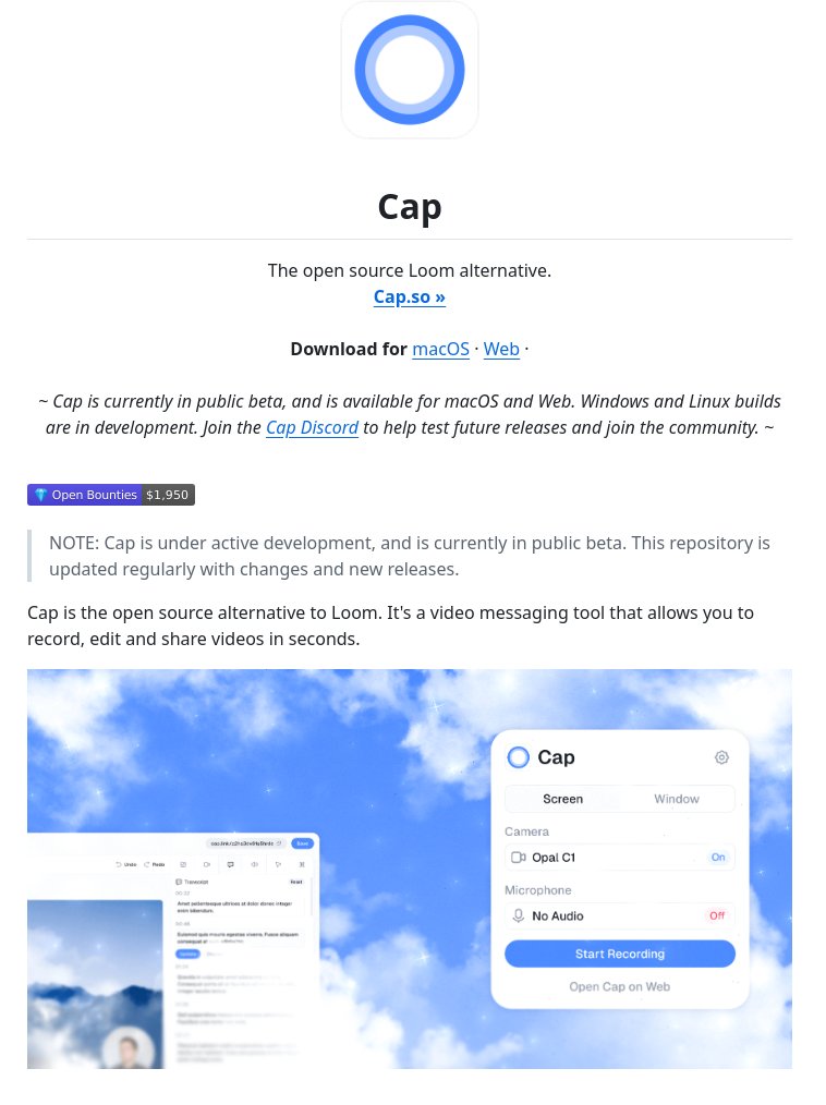 Open-source screen recording tool