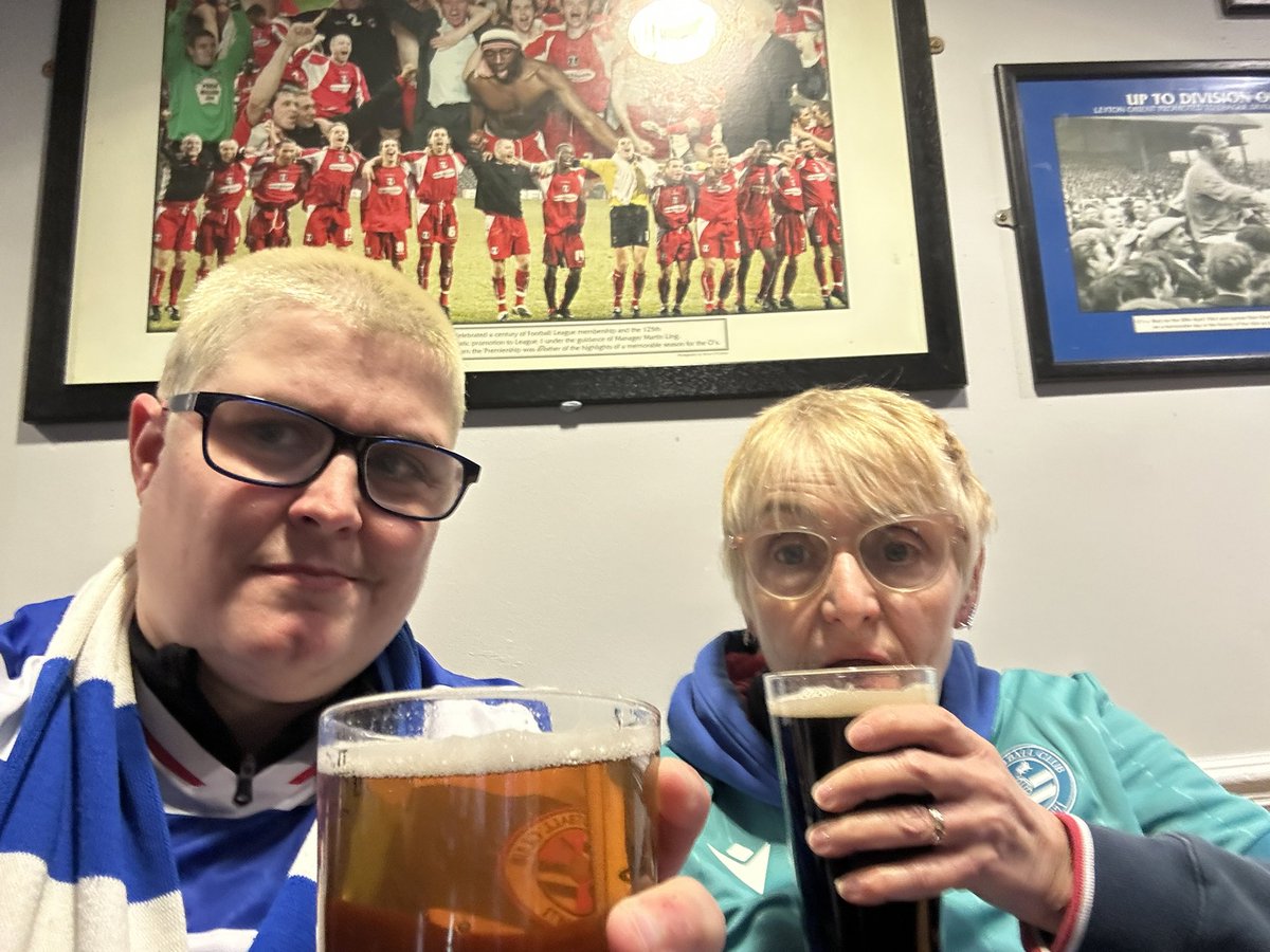 Made to <a href="/LOFCSupporters/">LOFC Supporters 🏆</a> and yes mum got her dark beer so she happy. Problem is good time before the game nearly always means a rubbish game