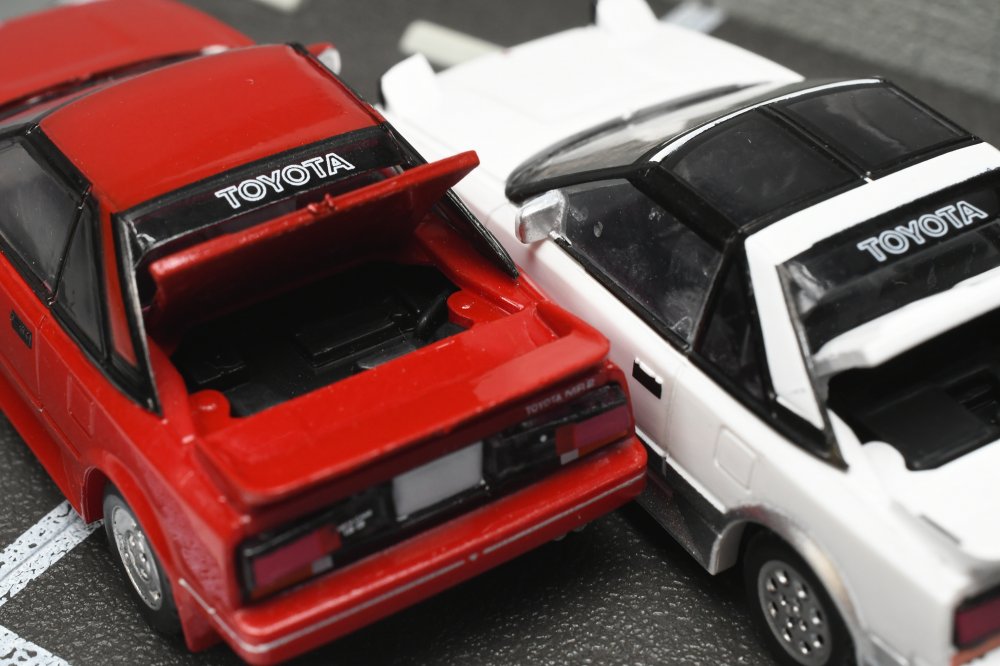 トイズキャビンさんのガチャガチャ 【 1/64 TOYOTA MR2 AW11 】 1984年