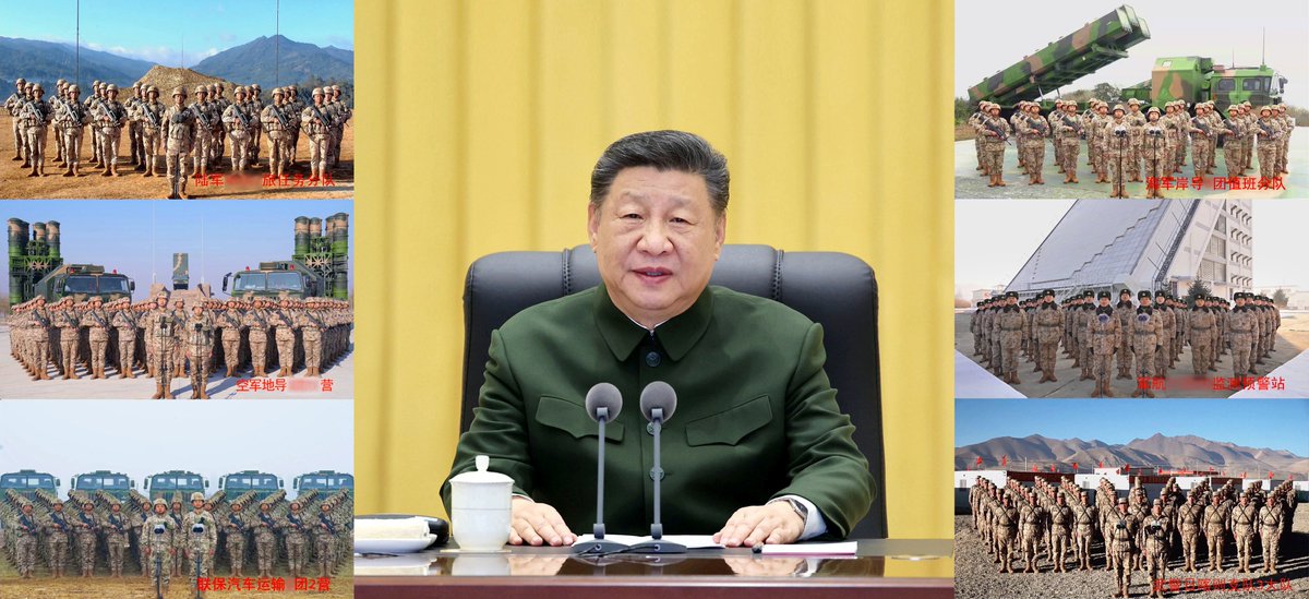 ChinaMilBugle's tweet photo. On Jan.24, Chinese President Xi Jinping inspected the Chinese #PLA #NorthernTheaterCommand ahead of the Spring Festival. Xi extended festive greetings to the service members and civilian personnel in the military, and members of militia and reserve forces.
https://t.co/gHwAZca3rf https://t.co/72ja2JQhzA