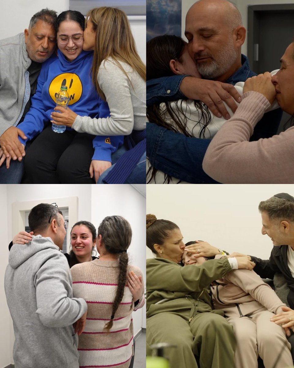 Liri, Naama, Karina, Daniella are back in the arms of their parents