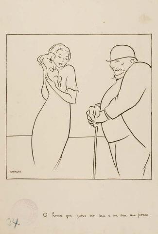 «O home que quixo ser can e xa era un porco.»
Castelao, 1925.

📷Museo de Pontevedra