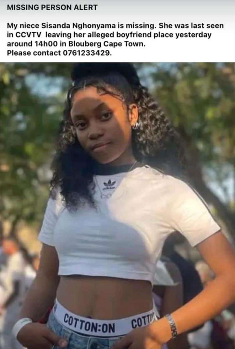unathi_jonashe's tweet photo. Please share until Sisanda is found 🙏🏽 https://t.co/EJpodNsWO1