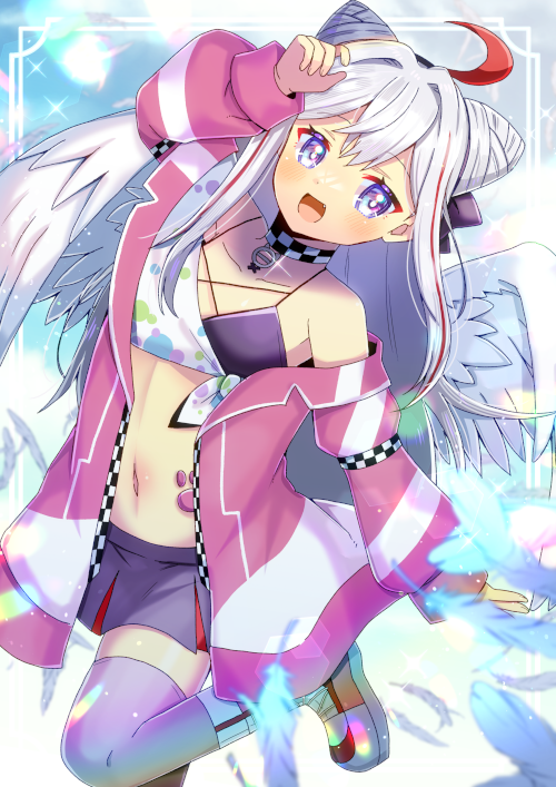 「Vtuberの碧音 ハンナさんを描かせて頂きました!リクエスト有難うございます 」|ヒヨヨ@skeb募集中のイラスト