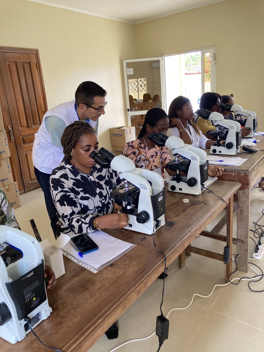 Realización del curso de capacitación a técnicos de diferentes distritos de la región continental de Guinea Ecuatorial, para mejora del diagnóstico de Paludismo <a href="/SaludISCIII/">Instituto de Salud Carlos III (ISCIII)</a> <a href="/psglobal_/">PsGlobal</a> <a href="/Semtsies/">SEMTSI</a> <a href="/GuineaSalud/">Guinea Salud</a> <a href="/AECID_es/">AECID</a> <a href="/CsaiFundacion/">Fundación CSAI</a>