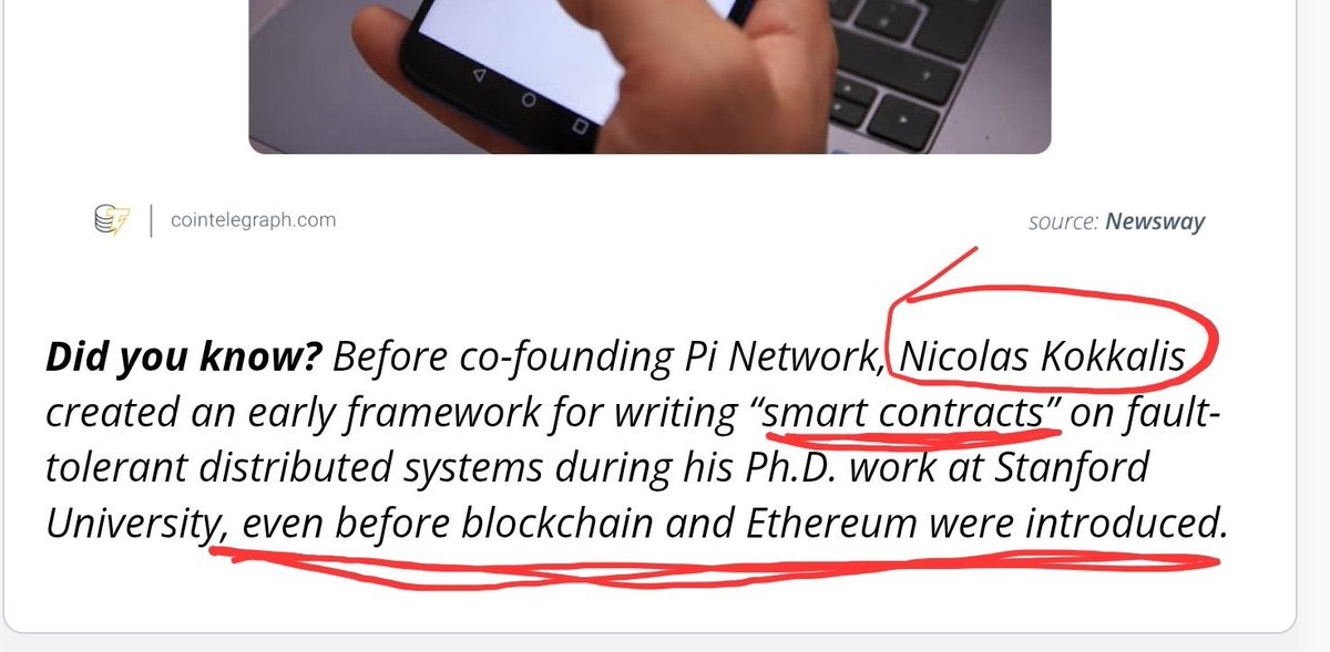 Cointelegraph recently published an article about Pi Network. The part that caught my attention the most is this :  <a href="/PiCoreTeam/">Pi Network</a>