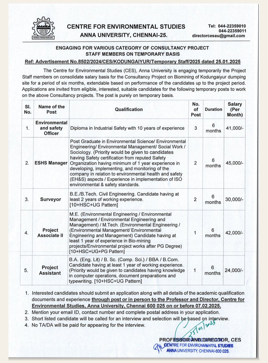 GreaThings91's tweet image. #annauniv #GreaThings #projectstaff #researchjobs #universityjobs