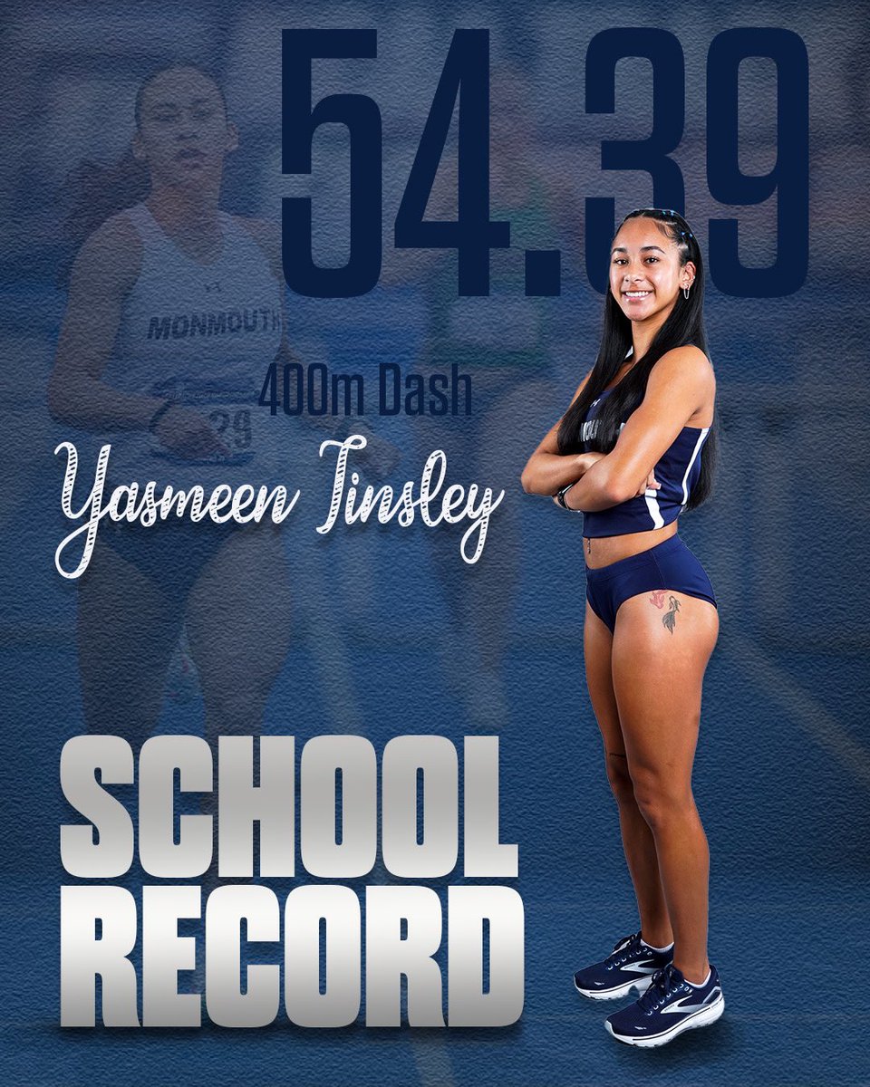 Monmouth Hawks (@monmouthhawks) on Twitter photo You're not seeing double. Yasmeen Tinsley set TWO more <a href="/monmouthtfxc/">Monmouth Track & Field / Cross Country</a> records on Friday in NYC ๐ #FlyHawks You're not seeing double. Yasmeen Tinsley set TWO more <a href="/monmouthtfxc/">Monmouth Track & Field / Cross Country</a> records on Friday in NYC ๐ #FlyHawks