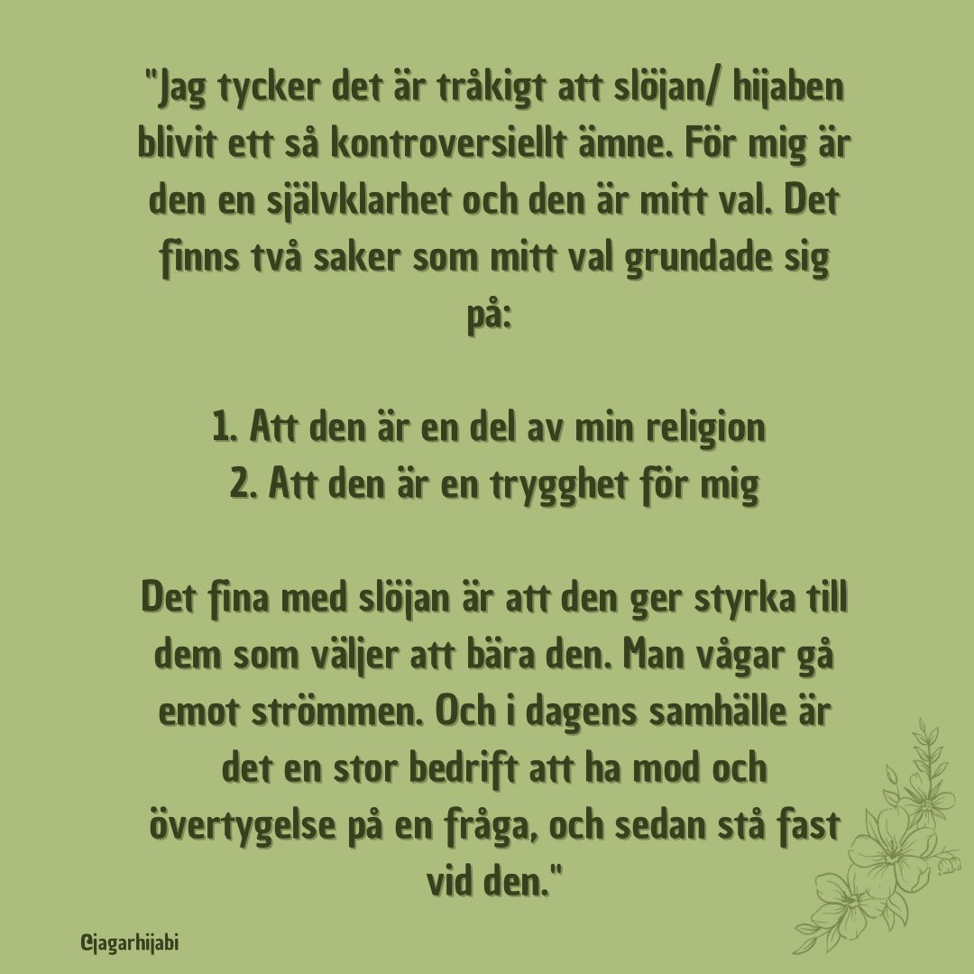 JagArHijabi's tweet photo. ”Man vågar gå emot strömmen” #jagarhijabi https://t.co/0Tc65q1vTm