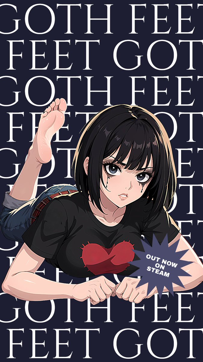 KinkMasterDev's tweet photo. Step into the dark and sultry world of Goth Feet! 🖤✨ Indulge in this one-of-a-kind experience and grab it now at an exclusive introductory price of 10% off! 🖤💀

Don’t miss your chance—now available on Steam!

👉 https://t.co/aJuGDBwHYP

#steamgames #animepuzzle #gothvibes #adultgames #fypシ #anime #puzzlegame #darkaesthetic