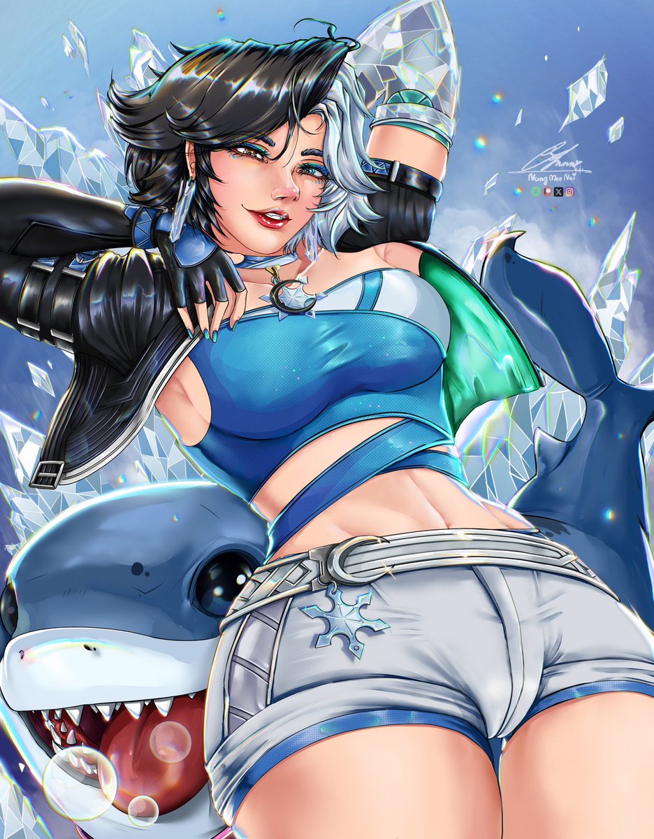 NungMeeNui's tweet photo. You can "Slay" for your team? ♫❄️

#MarvelRivals #MarvelRivalsfanart  #LunaSnow #JeffLuna https://t.co/mhbDsgc0Vl