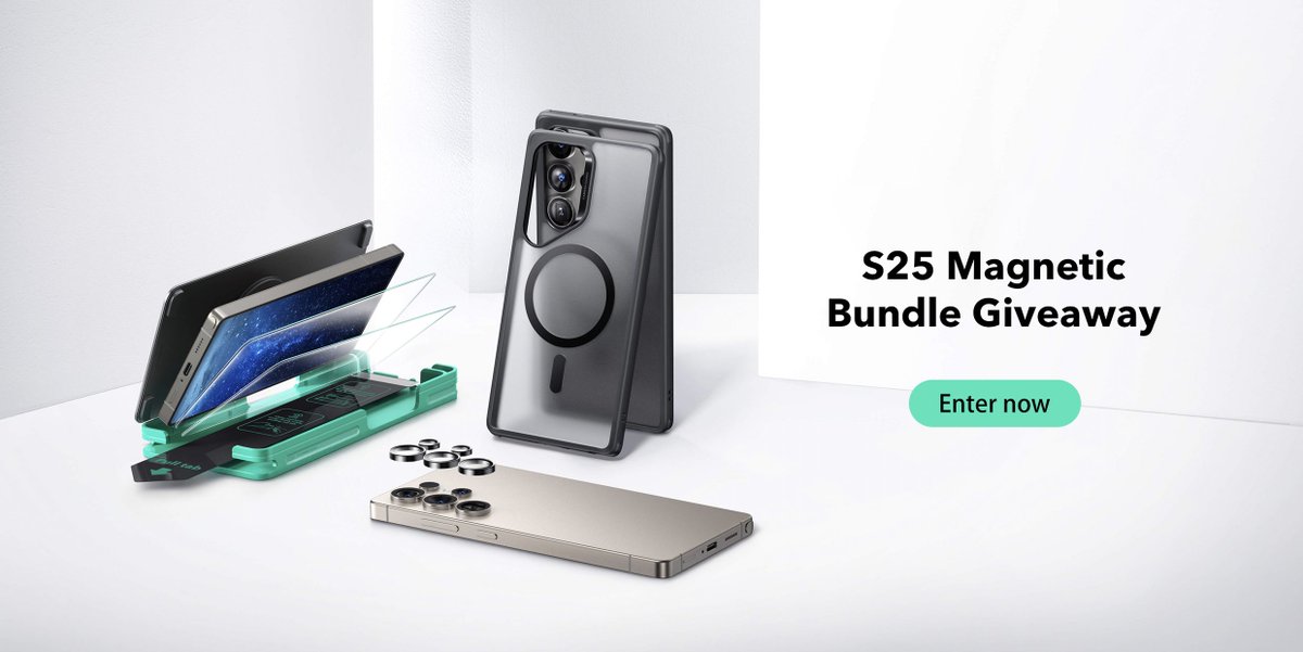 esrtechofficial's tweet photo. 🎁 #S25 Magnetic Bundle Giveaway!
Enter:
👉 Follow 
👉 RT + Like 
👉 Tag besties
Winner picked Jan 31! 🎉

#ESR #Giveaway #Samsung #s25 https://t.co/DAjc0CGGYD