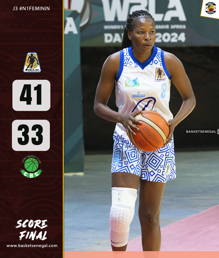 Basket_Senegal's tweet photo. J3 #n1feminin 🏀
DBALOC s'en sort bien face au CEMT (41-33).

#basketsenegal #fsbb #dbaloc #cemt #nf1 https://t.co/XGCL3D4FI4