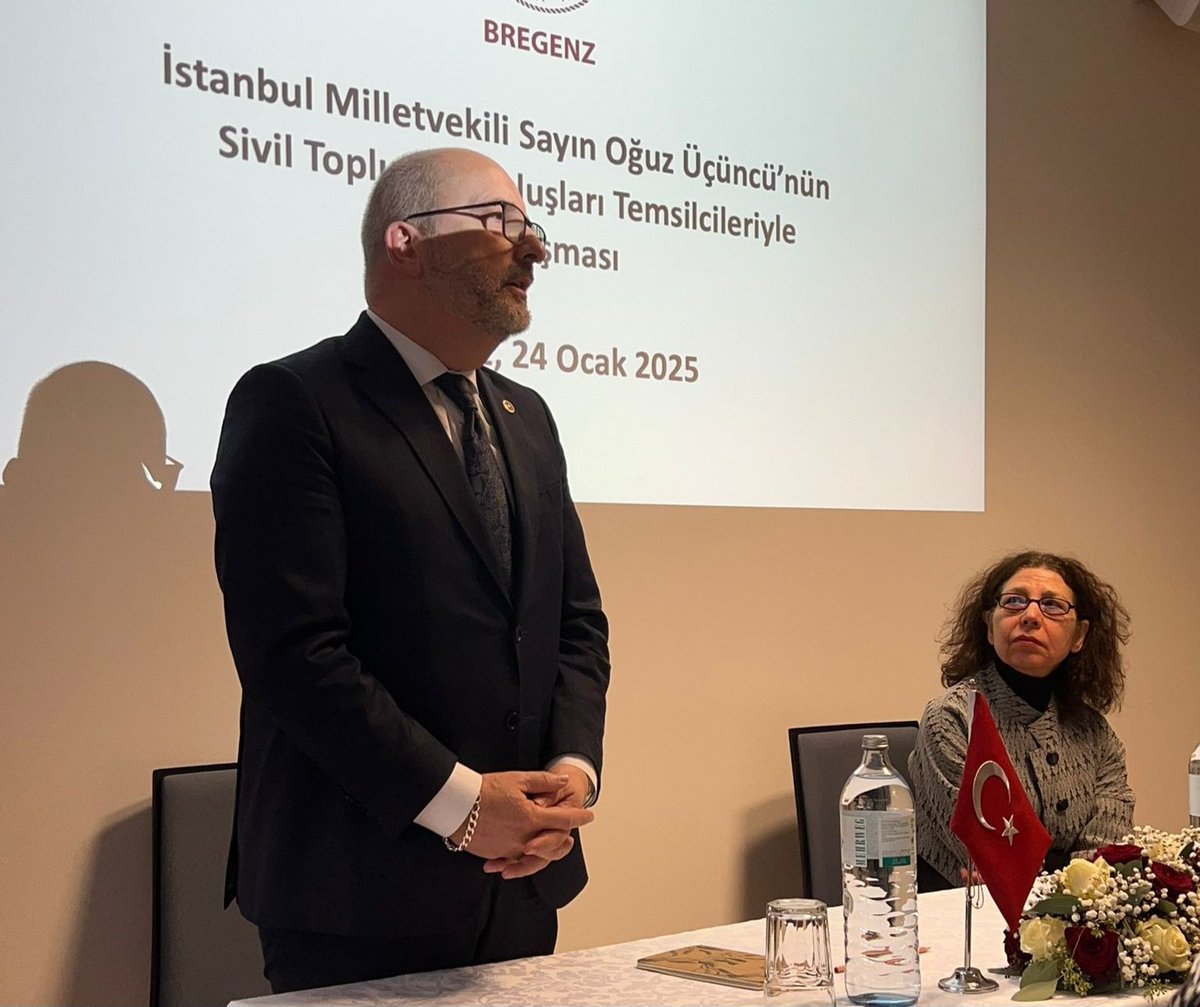 📍 Avusturya

Sınırların Ötesinde Birliktelik programı kapsamında, Avusturya Bregenz bölgemizi ziyaret eden AK Parti İstanbul Milletvekili Oğuz Üçüncü’ye, UID Bregenz Bölge Başkanı Evren Akkuş ve yönetimi eşlik ederek T.C. Bregenz Başkonsolosu Asiye Nurcan İpekçi’yi ziyaret etti.