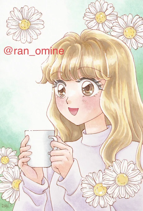 お疲れさまです キラキラ綺麗な色使いが魅力のイラストを描かれる、らあさんよりバトンをいただきました!最近はコピックでアナログイラストを描いていますアンカーで失礼いたします 