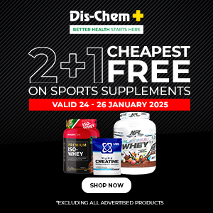 Yfm's tweet photo. Score big on sports deals! 🏋️‍♂️

Join @Dischem’s 2+1 Sports Weekend from Friday, Jan 24th to Sunday, Jan 26th, and snag the best deals! 🛒 #SportsWeekend #DisChemDeals

Better Health Starts Here https://t.co/HlZ5sYXogz