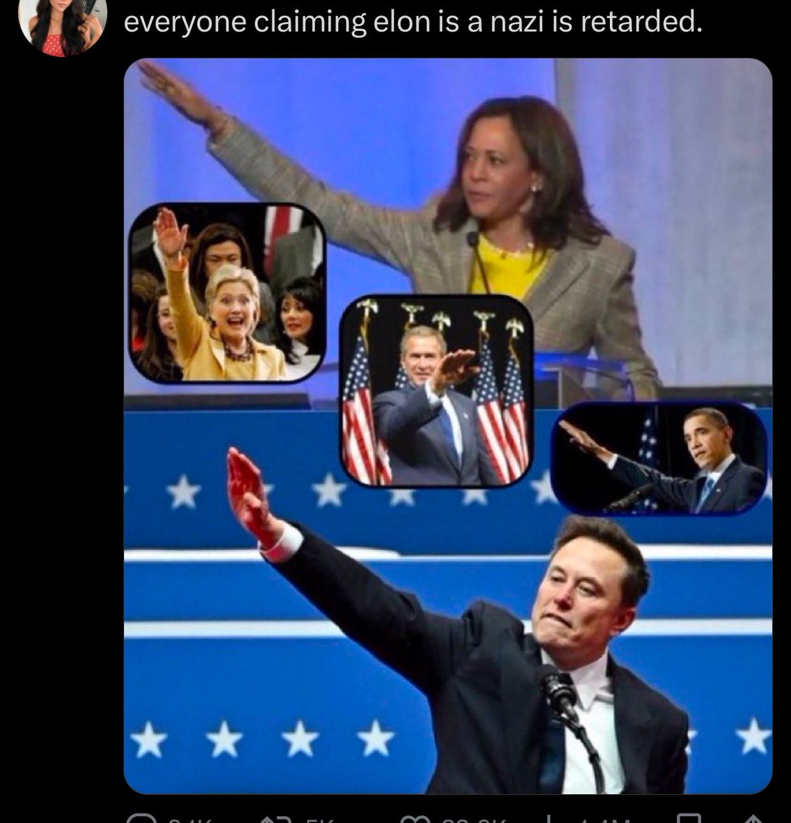 m7321's tweet photo. @elonmusk So sad, that if you mean “my heart goes out to you” that people take that as a nazi sign,. what about these? https://t.co/6E6pujqmoN