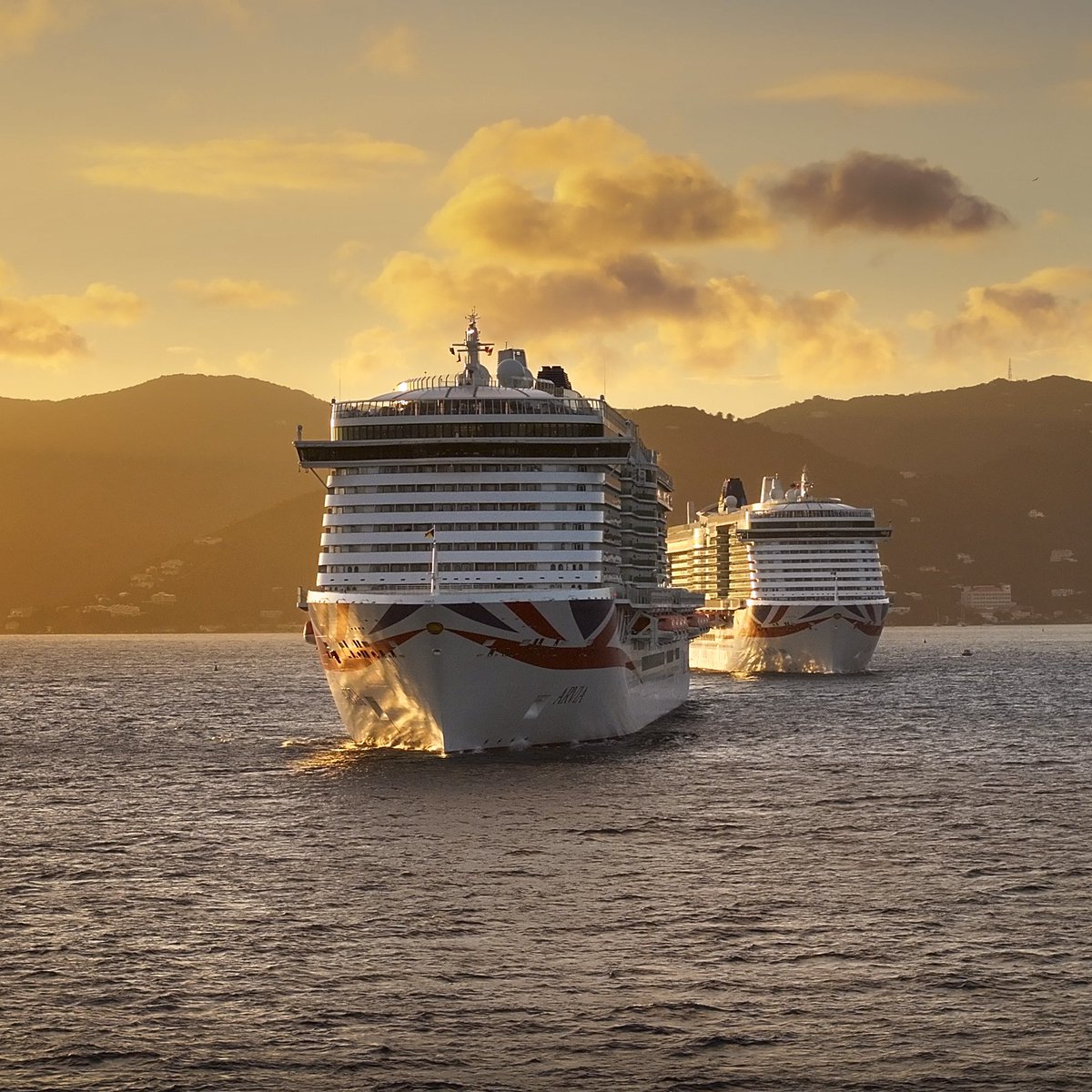P&O Cruises (@pandocruises) on Twitter photo Arvia and Iona meet for the first time in Tortola – a special moment in the British Virgin Islands. 💙#PandOCruises #Tortola Arvia and Iona meet for the first time in Tortola – a special moment in the British Virgin Islands. 💙#PandOCruises #Tortola