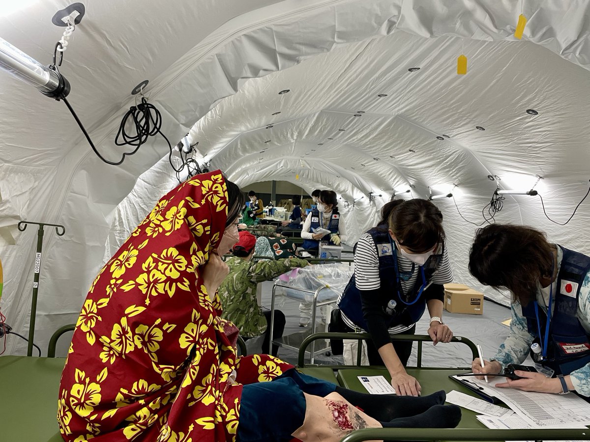 2024年度展開訓練】訓練1日目 #JDR #国際緊急援助隊医療チーム は本日