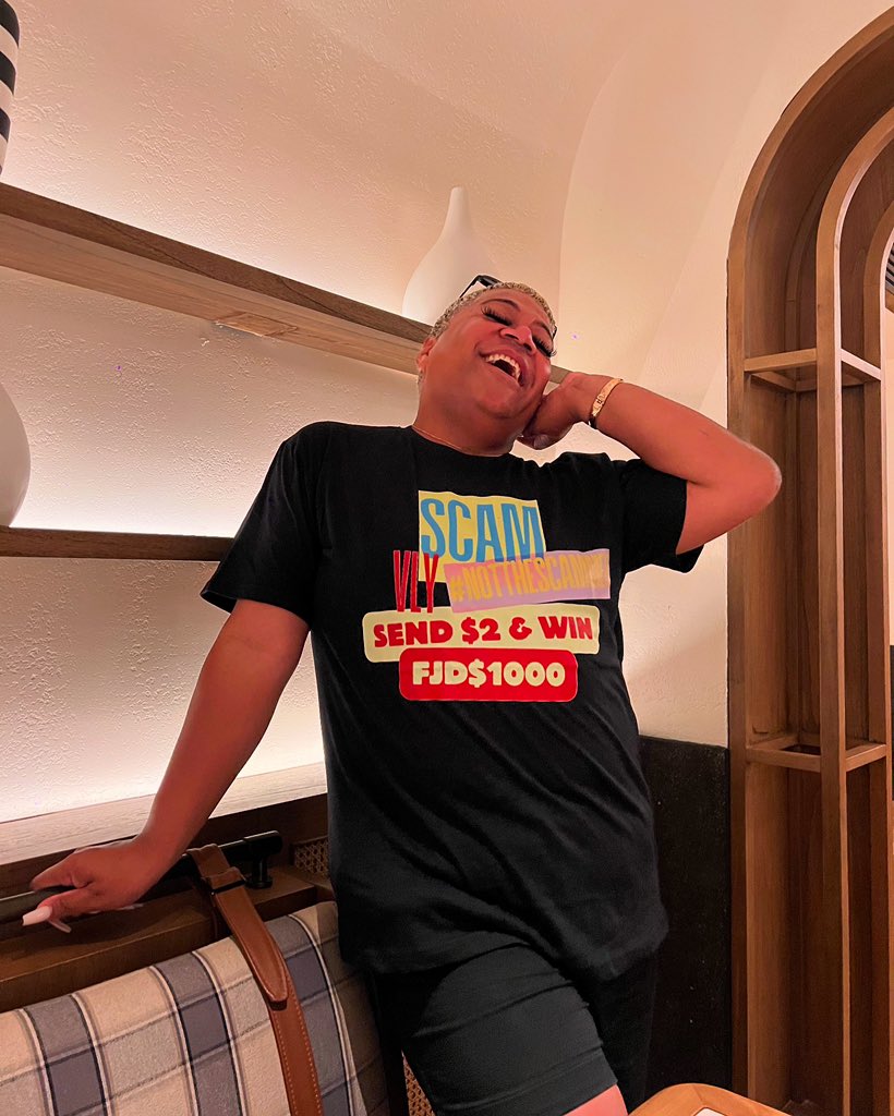 You already know I was gonna make use of the “moment” 😆 #ScamMerch Now Available for order 🔥