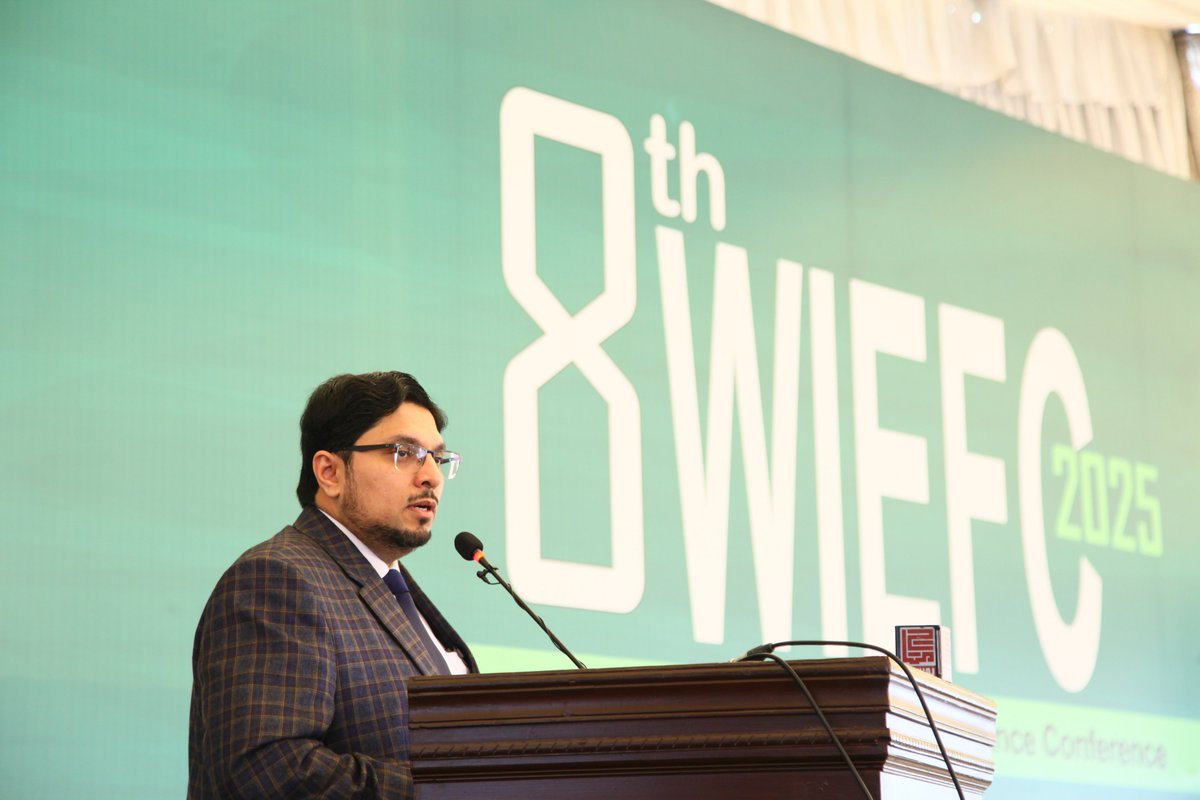 OfficialMUL's tweet photo. A powerful keynote speech by Prof. Dr. Hussain Mohi-ud-Din Qadri, Professor of Economics & Deputy Chairman, Board of Governors, Minhaj University Lahore, at the 8th WIEFC 2025.
His visionary insights into economics and education left the audience inspired and motivated for a brighter future.
#WIEFC2025 @DrHussainQadri #MinhajUniversity #EconomicLeadership