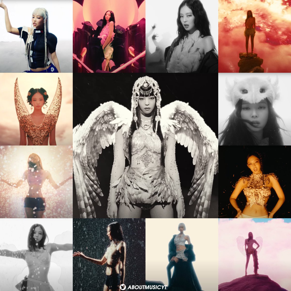 AboutMusicYT's tweet photo. Jennie debuts over 13 outfits in the music video for Zen. https://t.co/1CGWMxJMkV