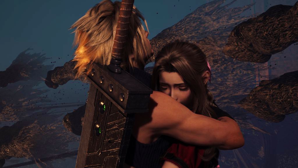 The way Cloud didn’t even hesitate to jump to gather Aerith into his arms from such height, knowing even though he  jumped he couldn’t do anything differently and they’d DIE falling from such height but it’s ok because he’d rather die WITH HER than watching her fall to her